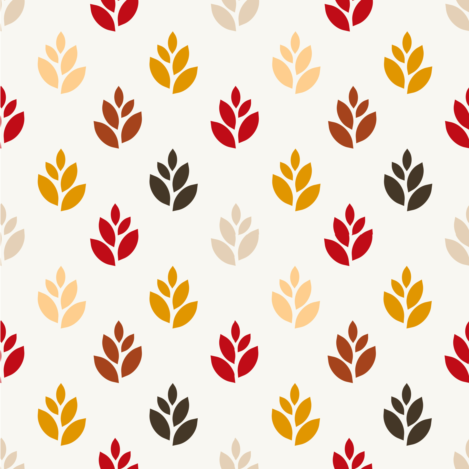 vector background seamless pattern of green leaves on white background
