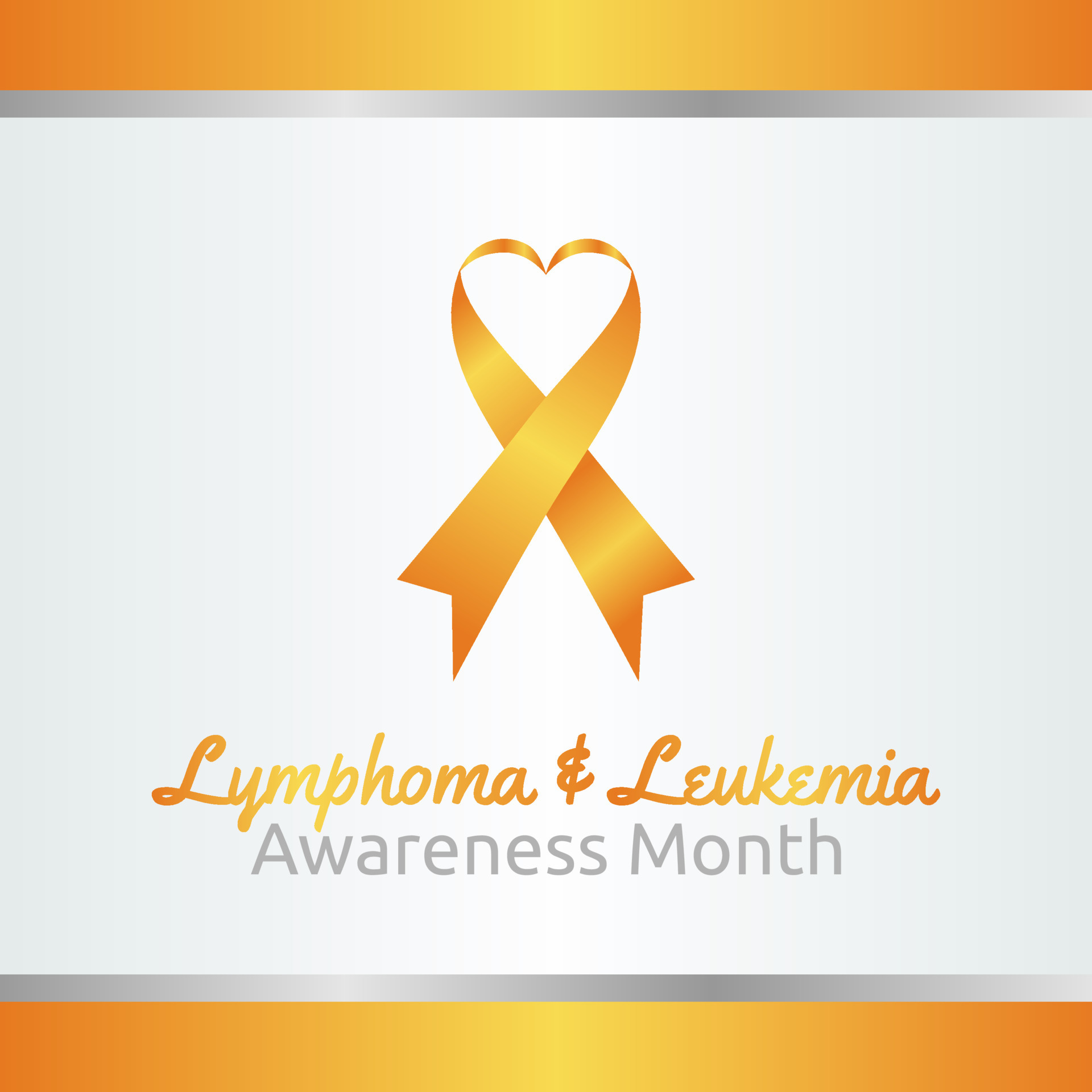 vector graphic of lymphoma and leukemia awareness month good for