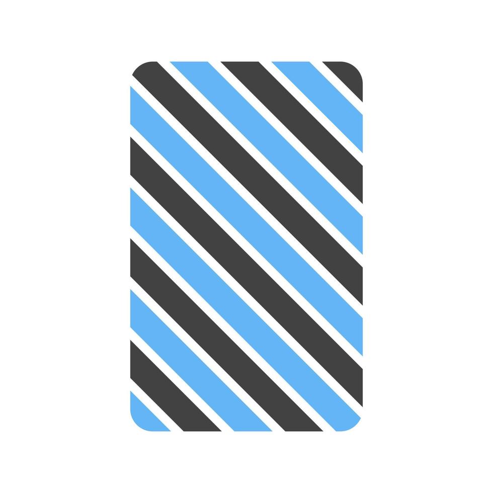 tarjeta hacia atrás glifo icono azul y negro vector