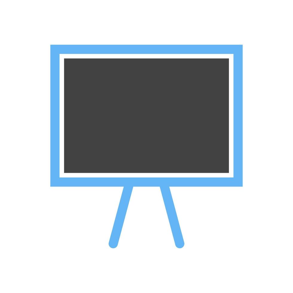 Office Board Glyph Blue and Black Icon vector