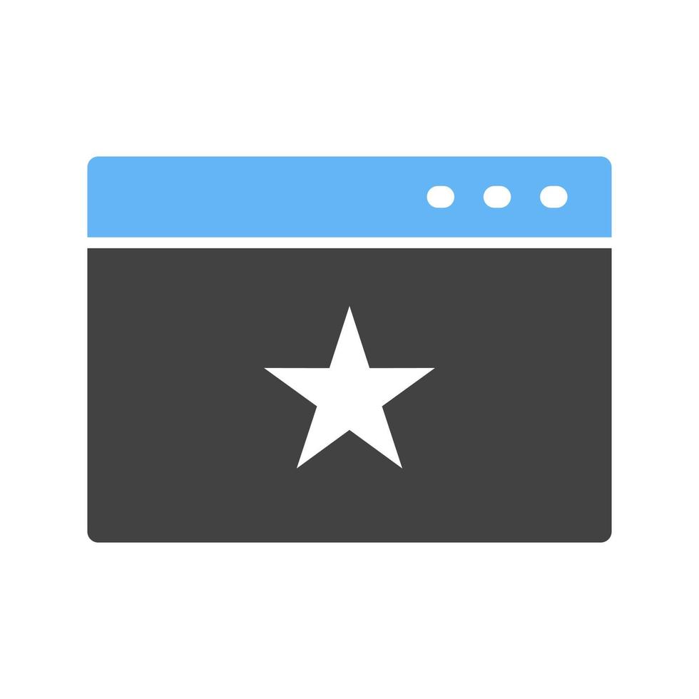 sitio web promoción glifo icono azul y negro vector