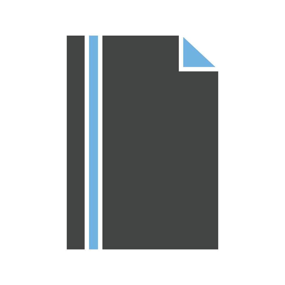 Page Borders I Glyph Blue and Black Icon vector