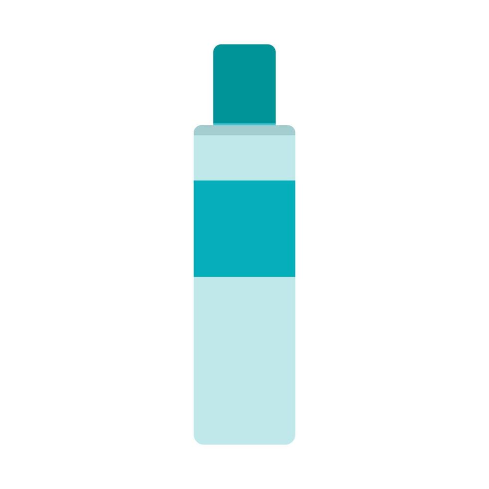 Cosmetic bottle beauty vector illustration icon care design. Product cosmetic bottle skin flat spa symbol hygiene health isolated white icon. Female container tube object package skincare beauty