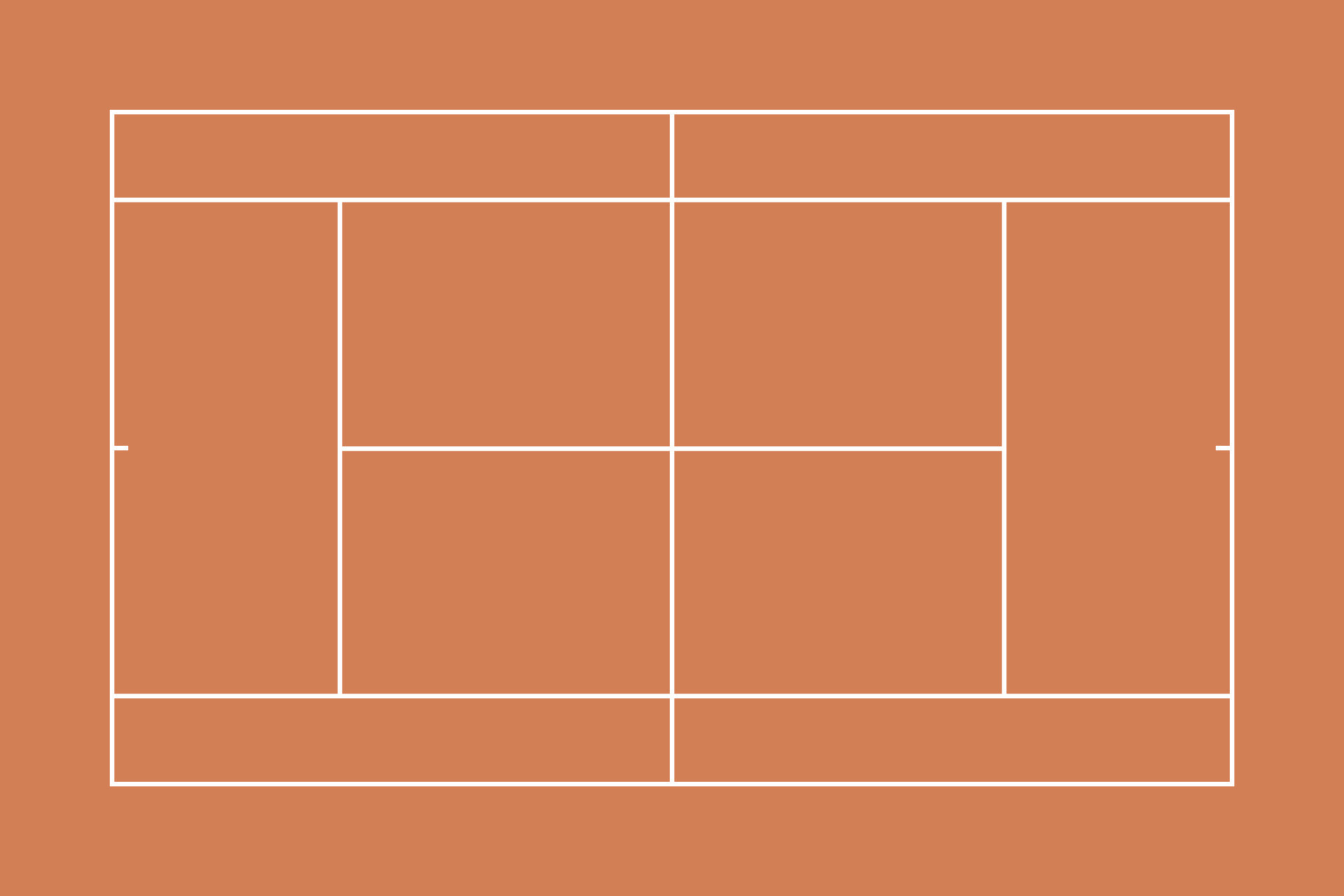 Clay tennis court, tactics board 10893550 Vector Art at Vecteezy