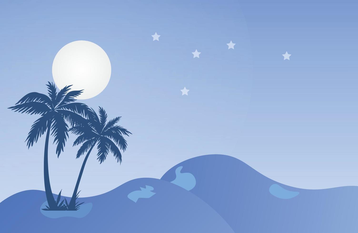 night awesome realistic illustration design vector