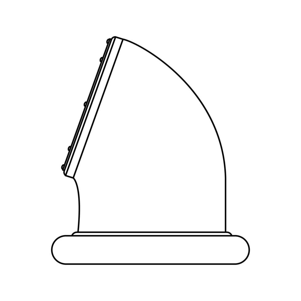 Air vent vector illustration icon conditioning outline. Ventilation equipment conditioner wind and fan system isolated white line thin