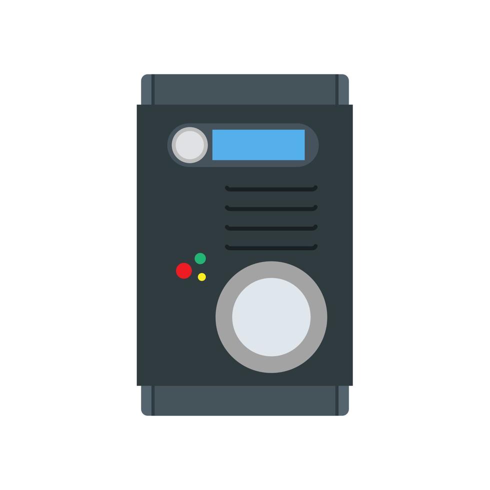 icono de vector de dispositivo de campana de botón de diseño de sistema de intercomunicación. panel de visualización inalámbrico de vigilancia. puerta de control remoto