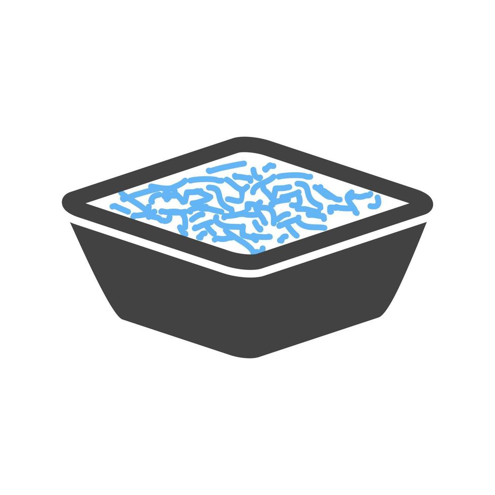 Coleslaw Glyph Blue and Black Icon vector