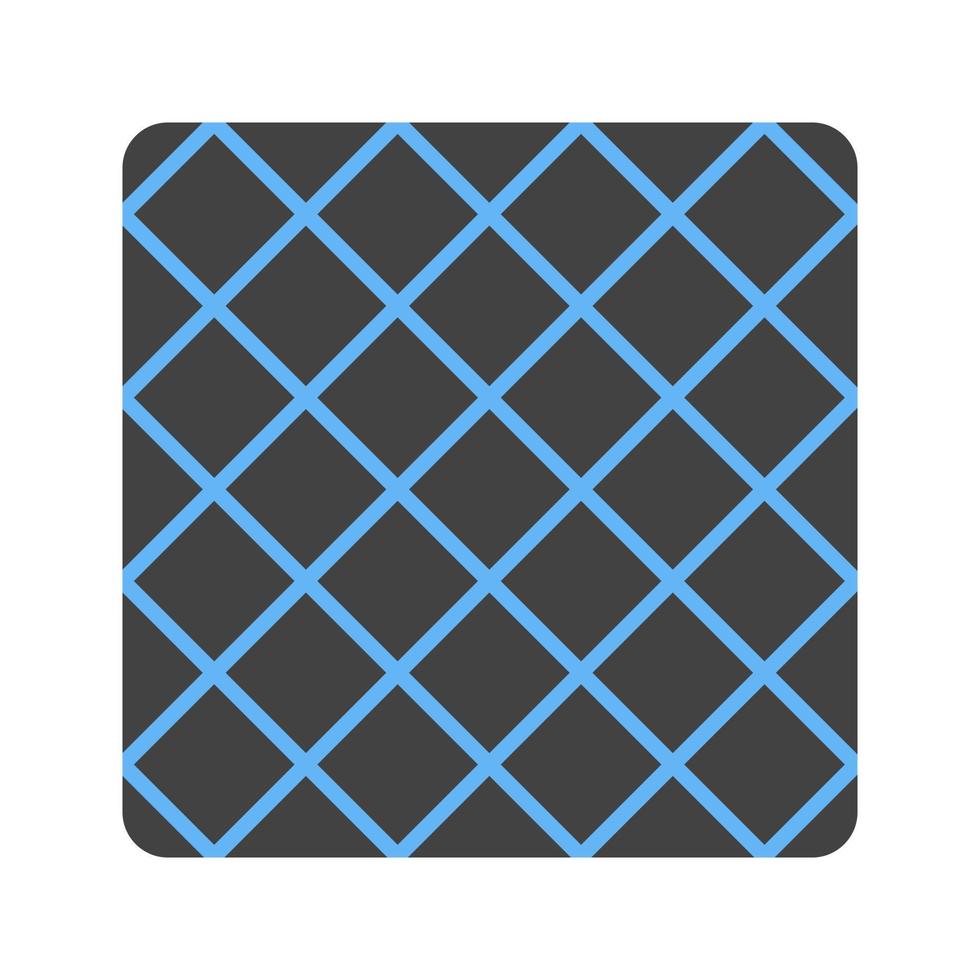 Scrubbing Cloth Glyph Blue and Black Icon vector