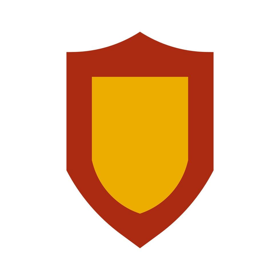 Shield vector icon symbol illustration design. Security sign shield protection badge icon. Defence guard royal emblem logo. Graphic element shape decoration guarantee silhouette blank business sign