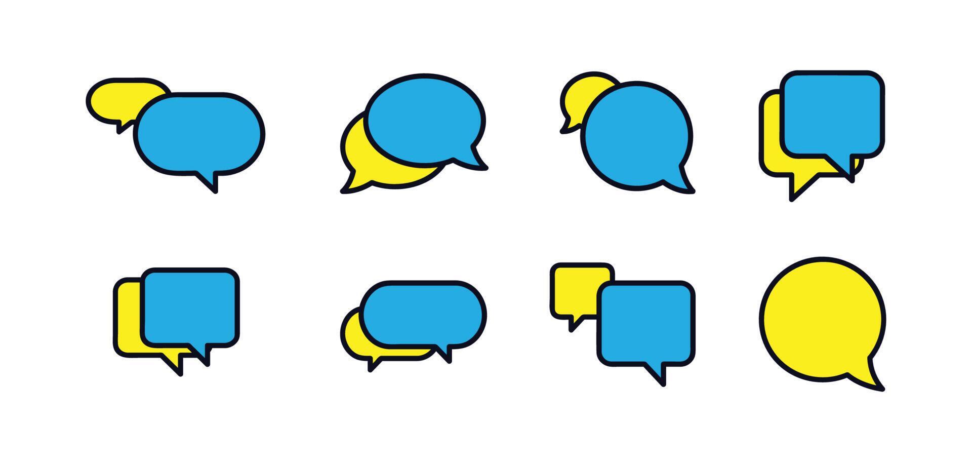 Social media messages. Chat and quote line icon. Chat speech bubble