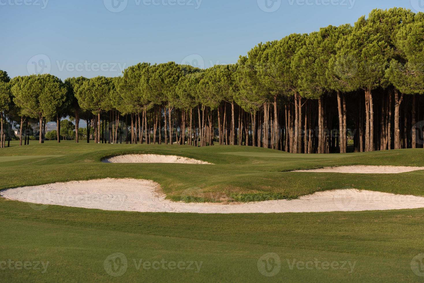 golf course on sunny day photo