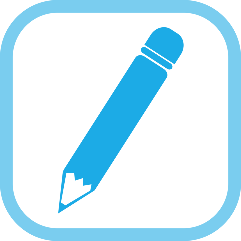 Pencil icon sign symbol design png