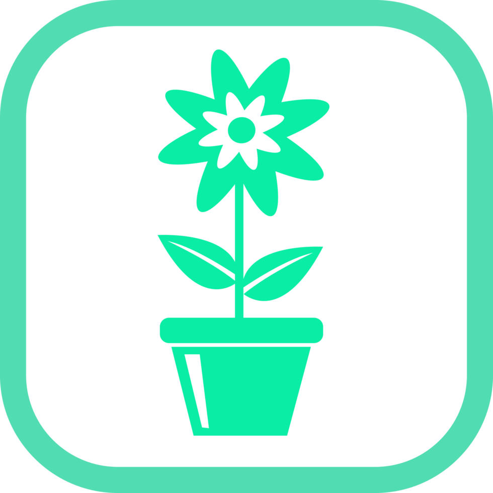 Flower icon flora sign symbol design png