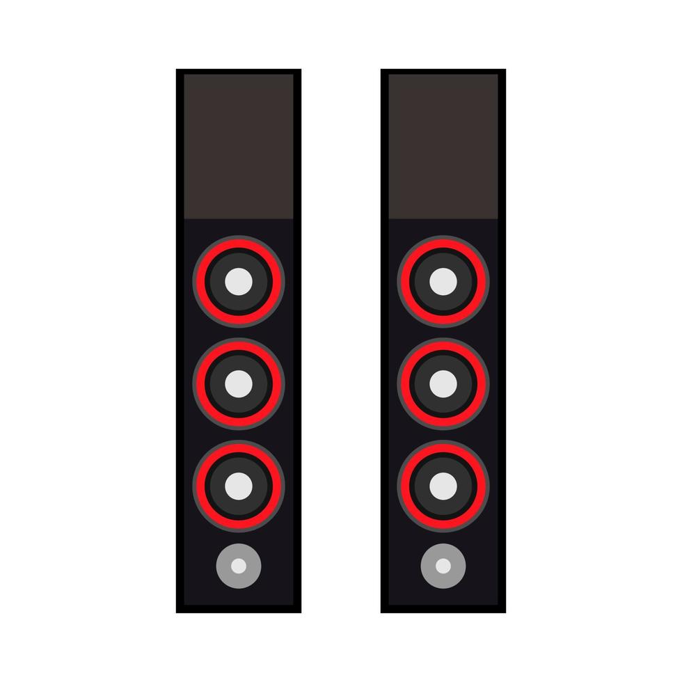 Speaker technology equipment design media volume electronic. Black system studio party sound device vector acoustic