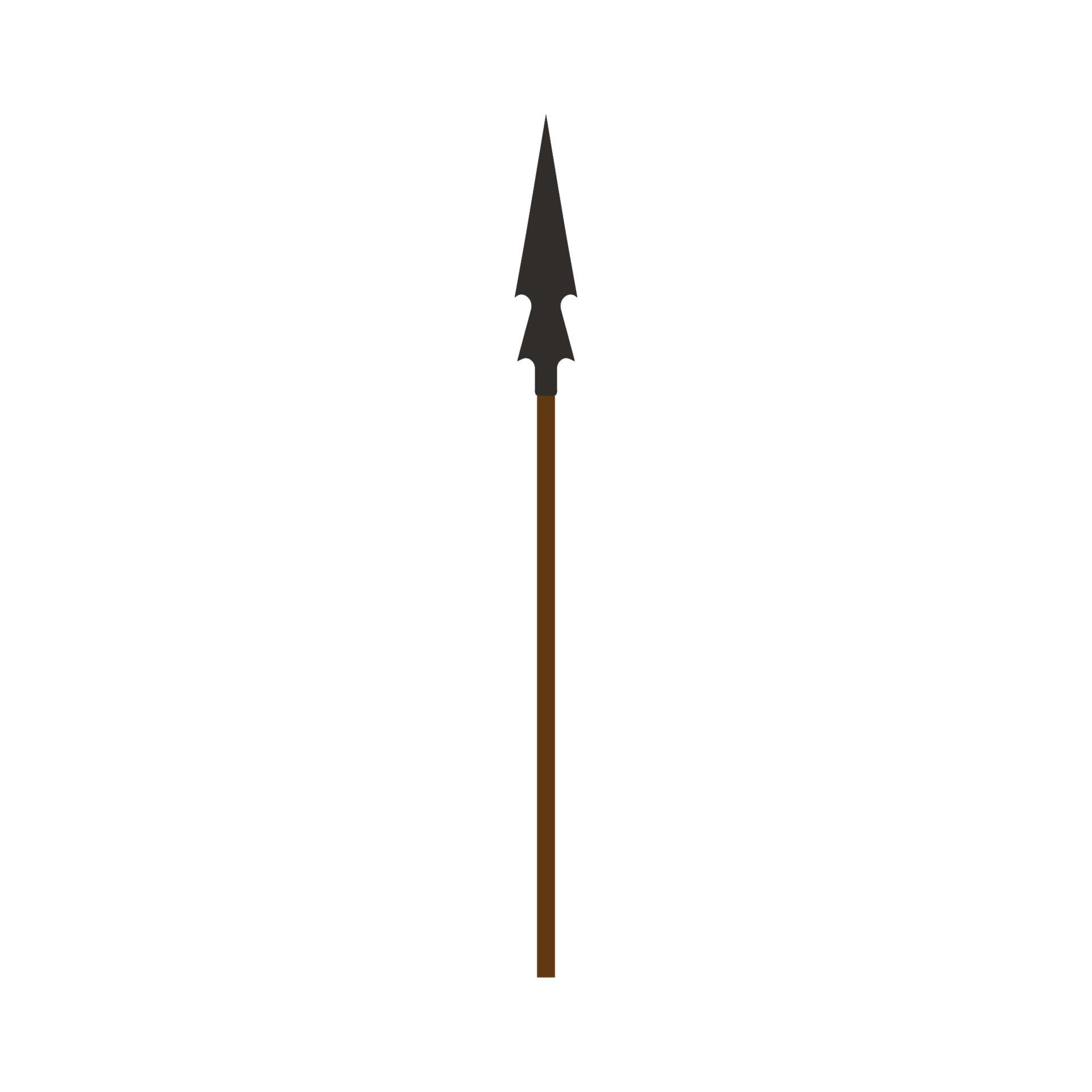 Vector wooden spear illustration ancient symbol weapon. History wooden ...