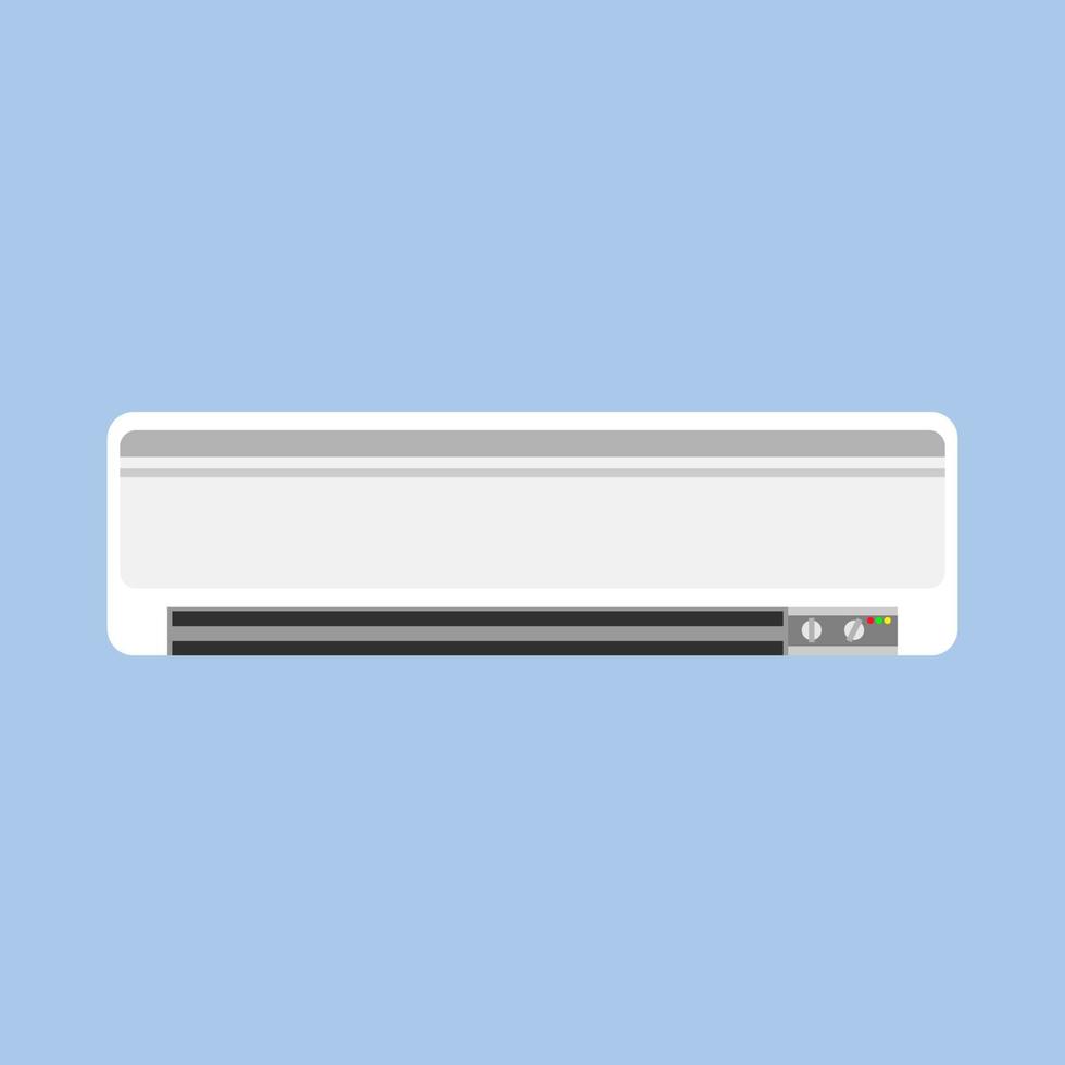 Conditioner air technology design power comfort symbol. Flat vector ventilator system icon