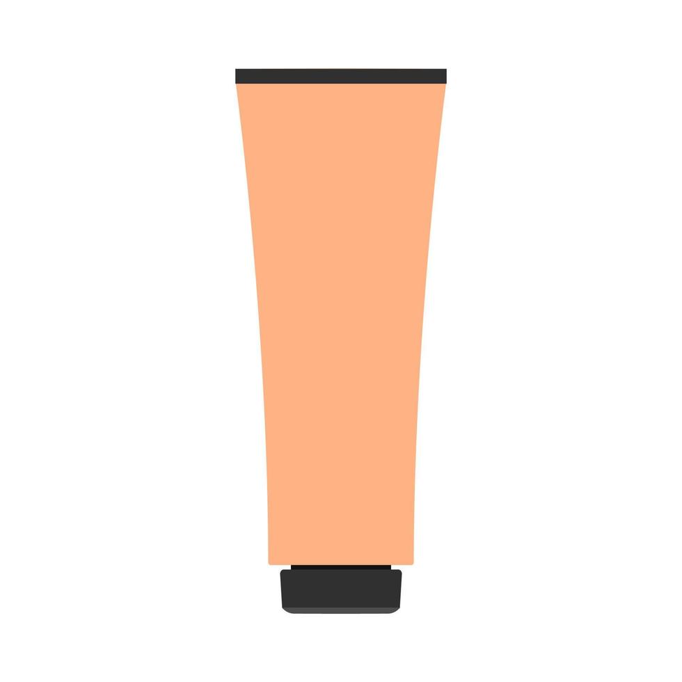 Cream bottle illustration health cosmetic lotion vector icon. Natural product tube skin care hand gel closeup