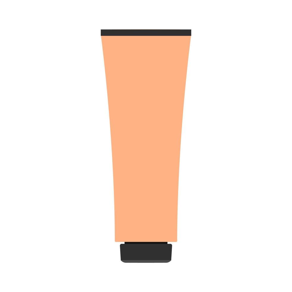 Cream bottle illustration health cosmetic lotion vector icon. Natural product tube skin care hand gel closeup