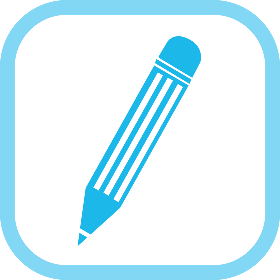 Pencil icon sign symbol design png