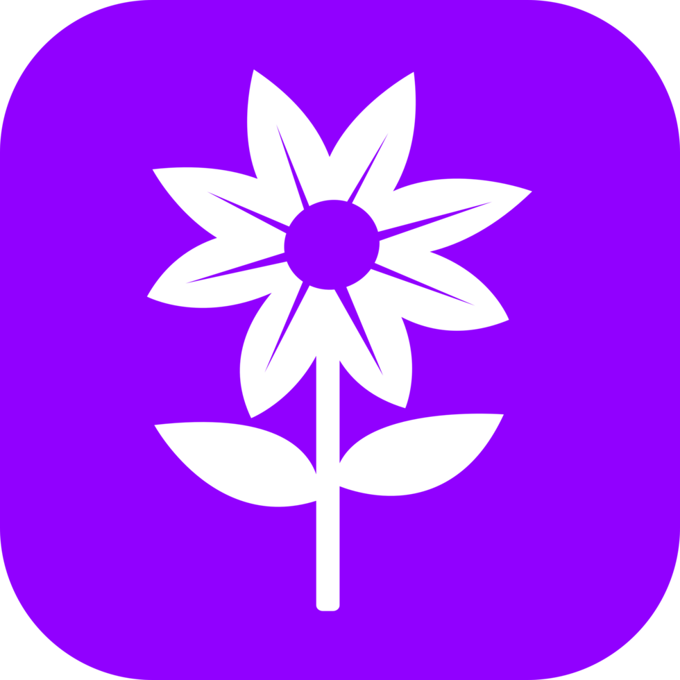 Flower icon flora sign symbol design png