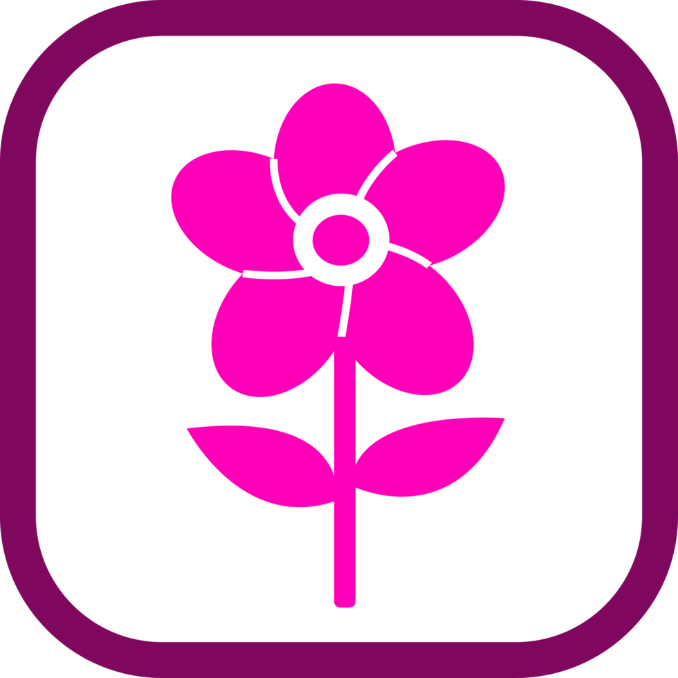 Flower icon flora sign symbol design png