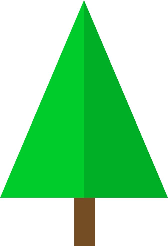 design de símbolo de sinal de ícone de árvore de natal png