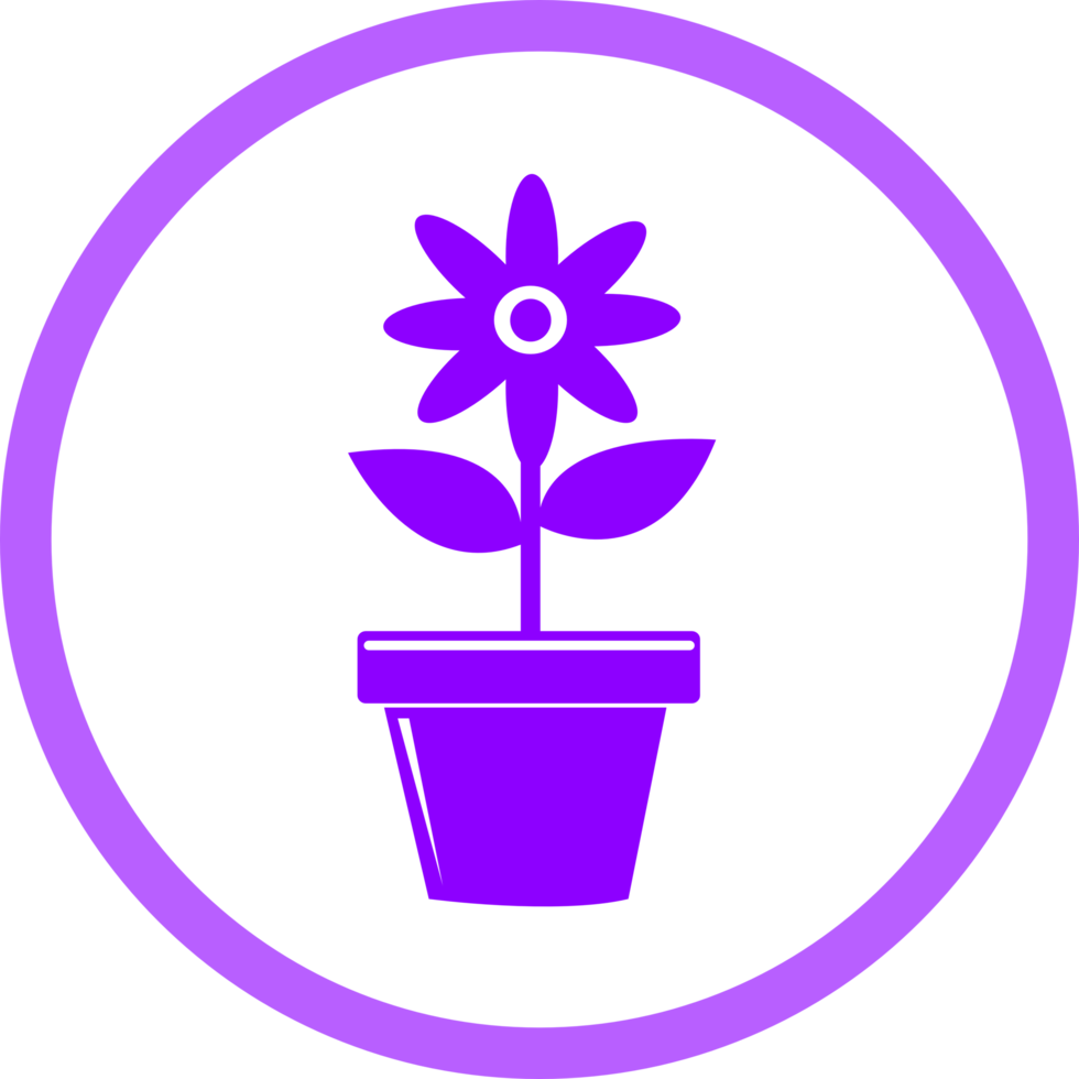 Flower icon flora sign symbol design png