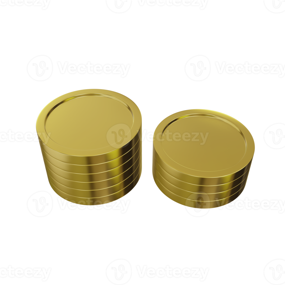 Stack of gold coins png
