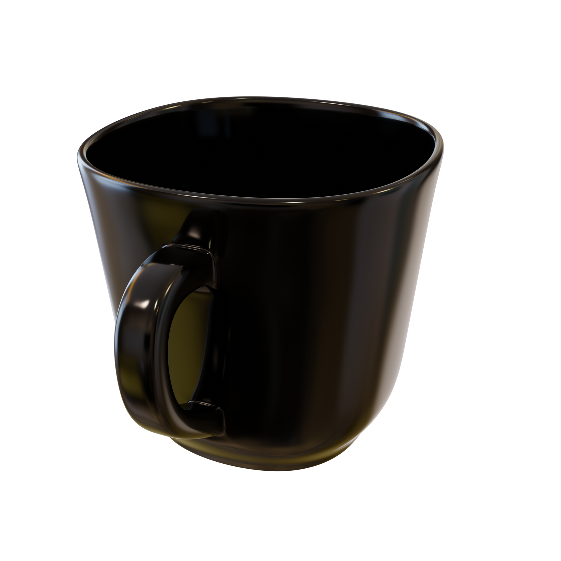 Porcelain black cup. 10897146 PNG