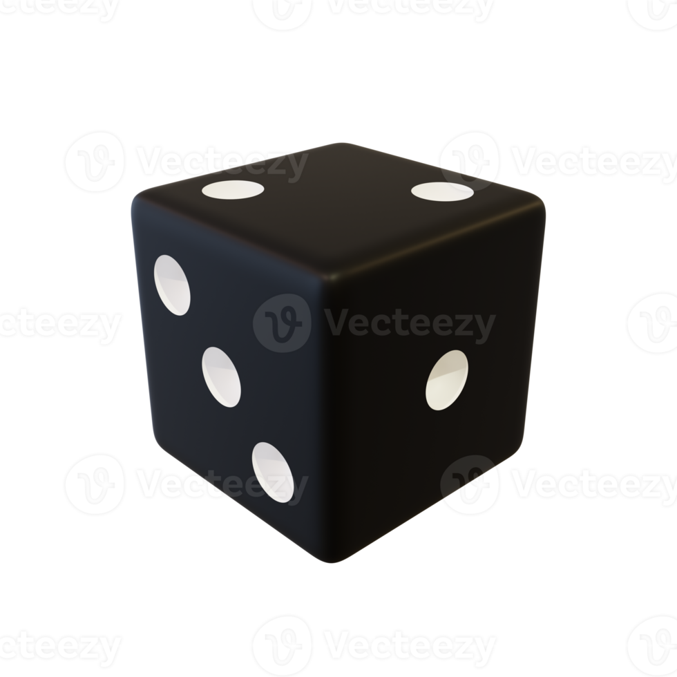 Black playing dice. png