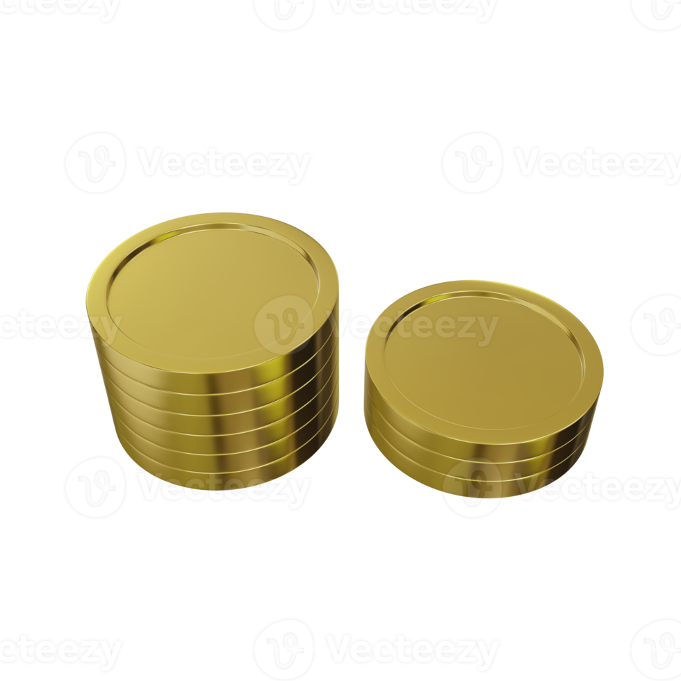 Stack of gold coins png