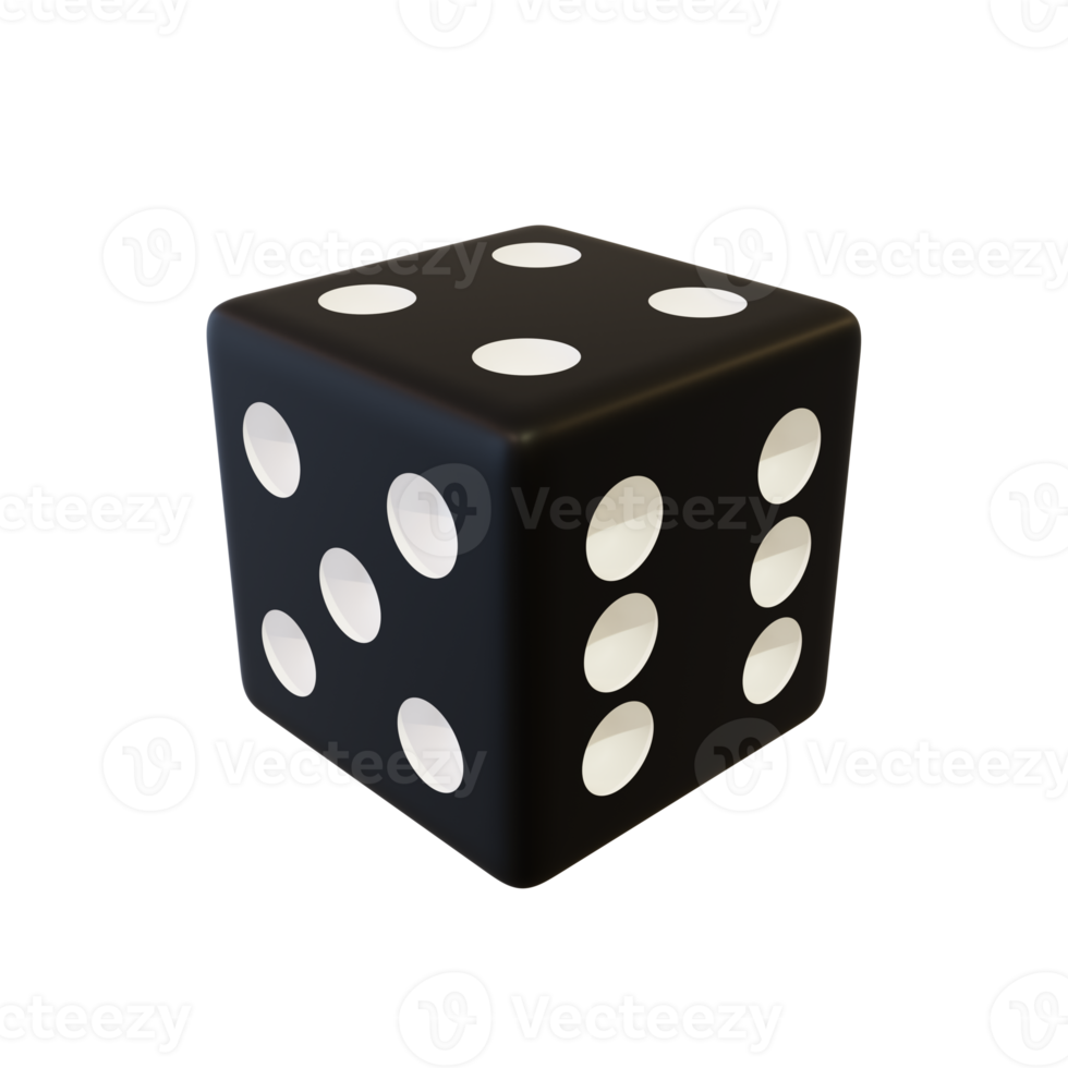 Black playing dice. png