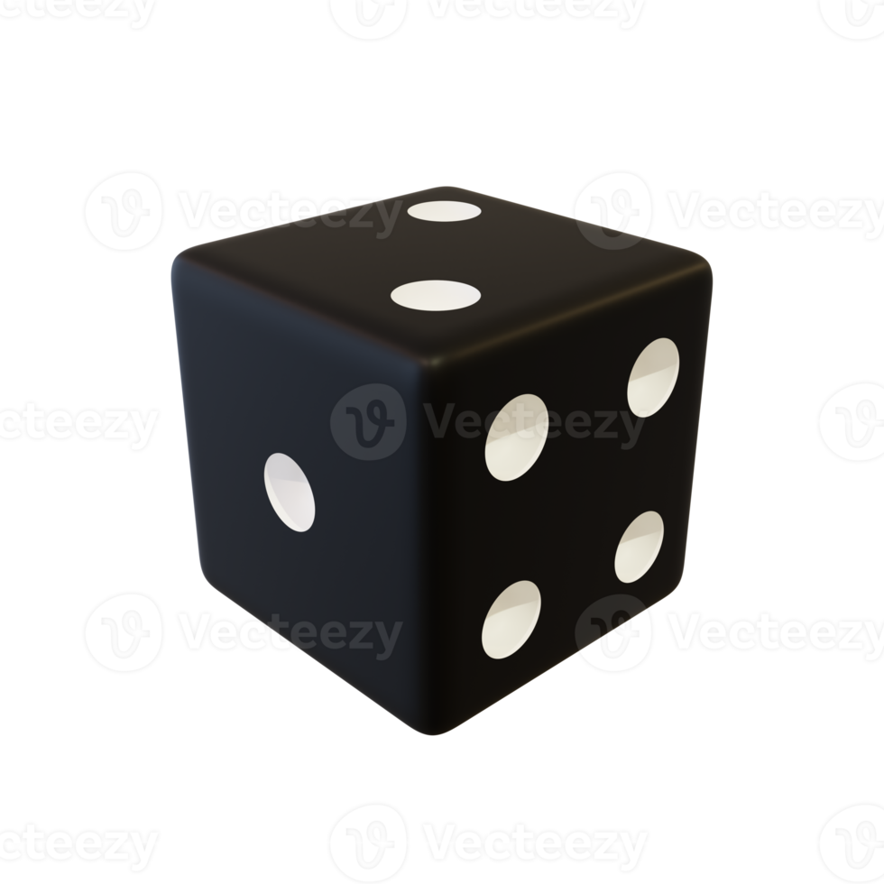 Black playing dice. png