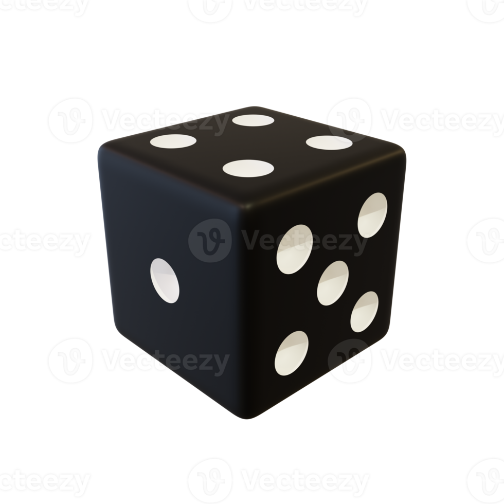 Black playing dice. png