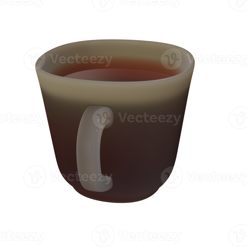 Dark cup of tea. png