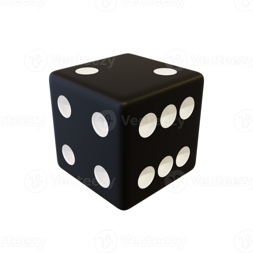 Black playing dice. png