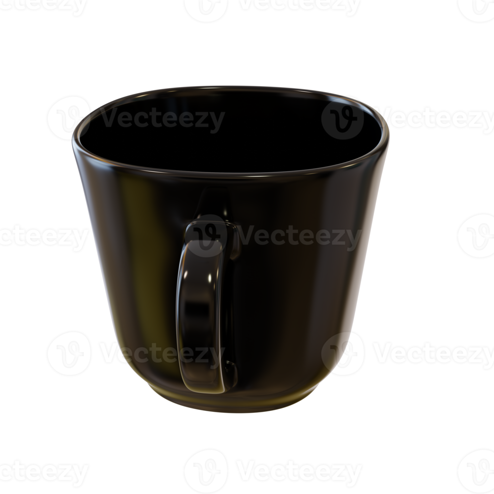 porcellana nero tazza. png