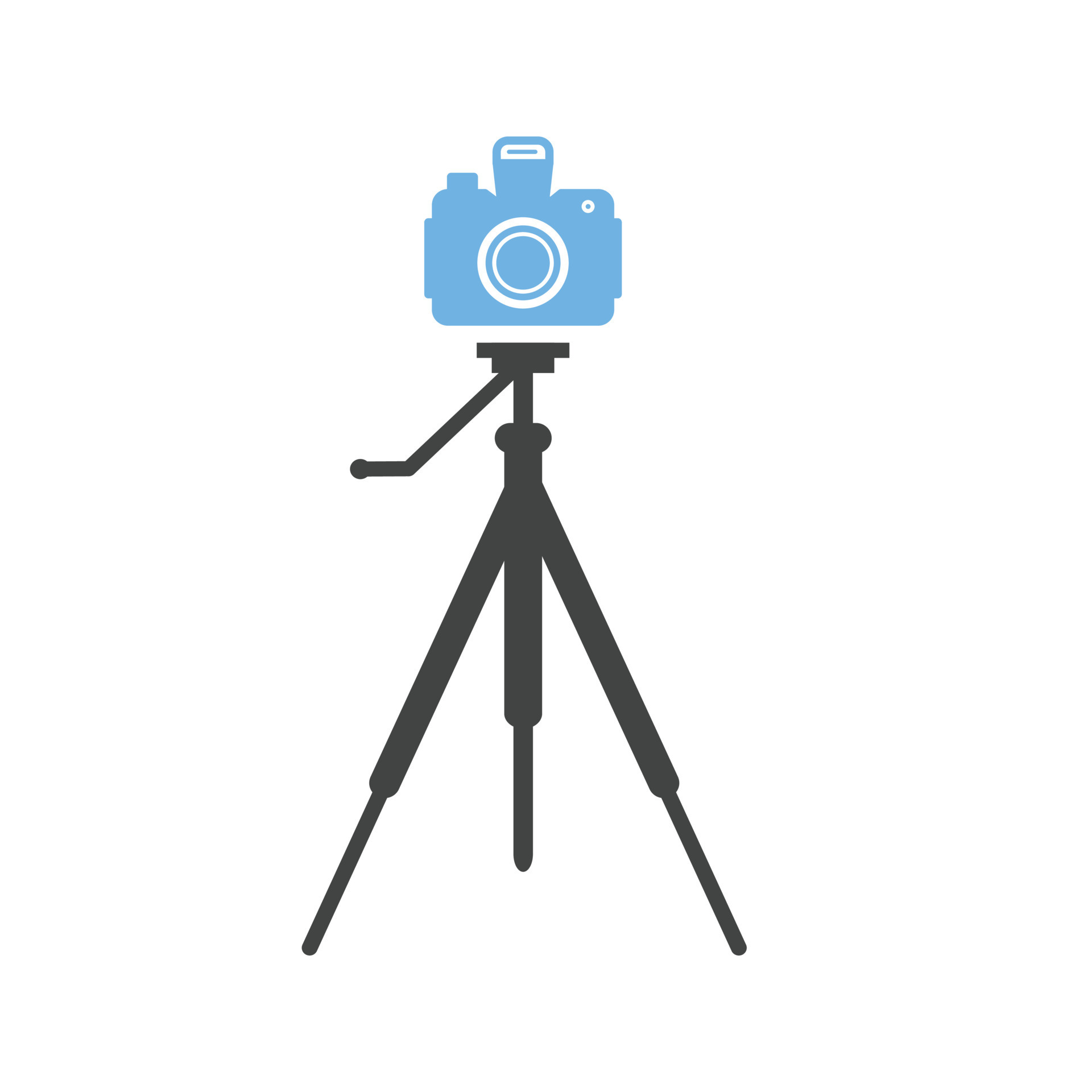Camera on Stand Glyph Blue and Black Icon 10898781 Vector Art at Vecteezy