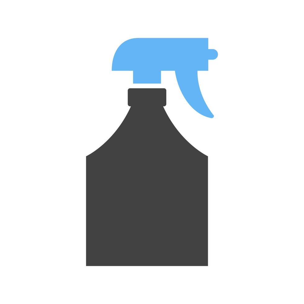 Water Sprayer Glyph Blue and Black Icon vector