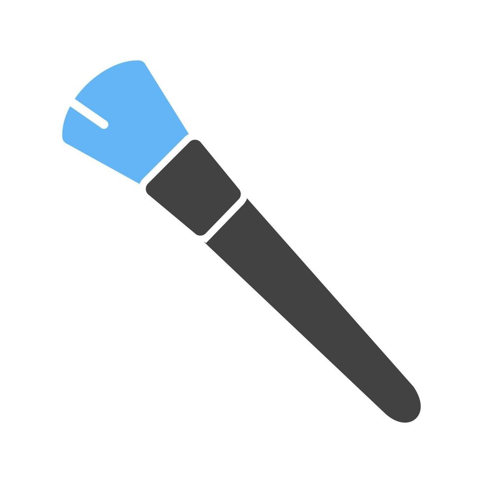 Blushon Brush Glyph Blue and Black Icon vector