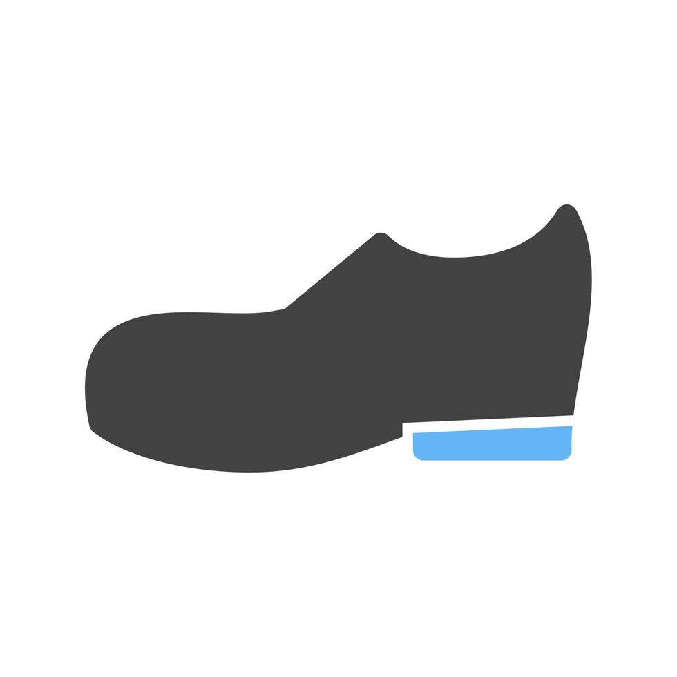 Men's Boots Glyph Blue and Black Icon vector