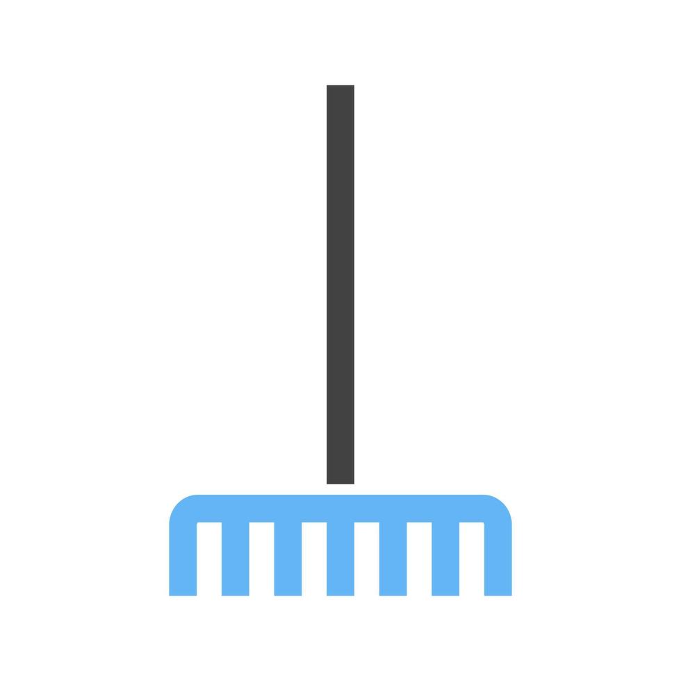 Fork picking leaves Glyph Blue and Black Icon vector