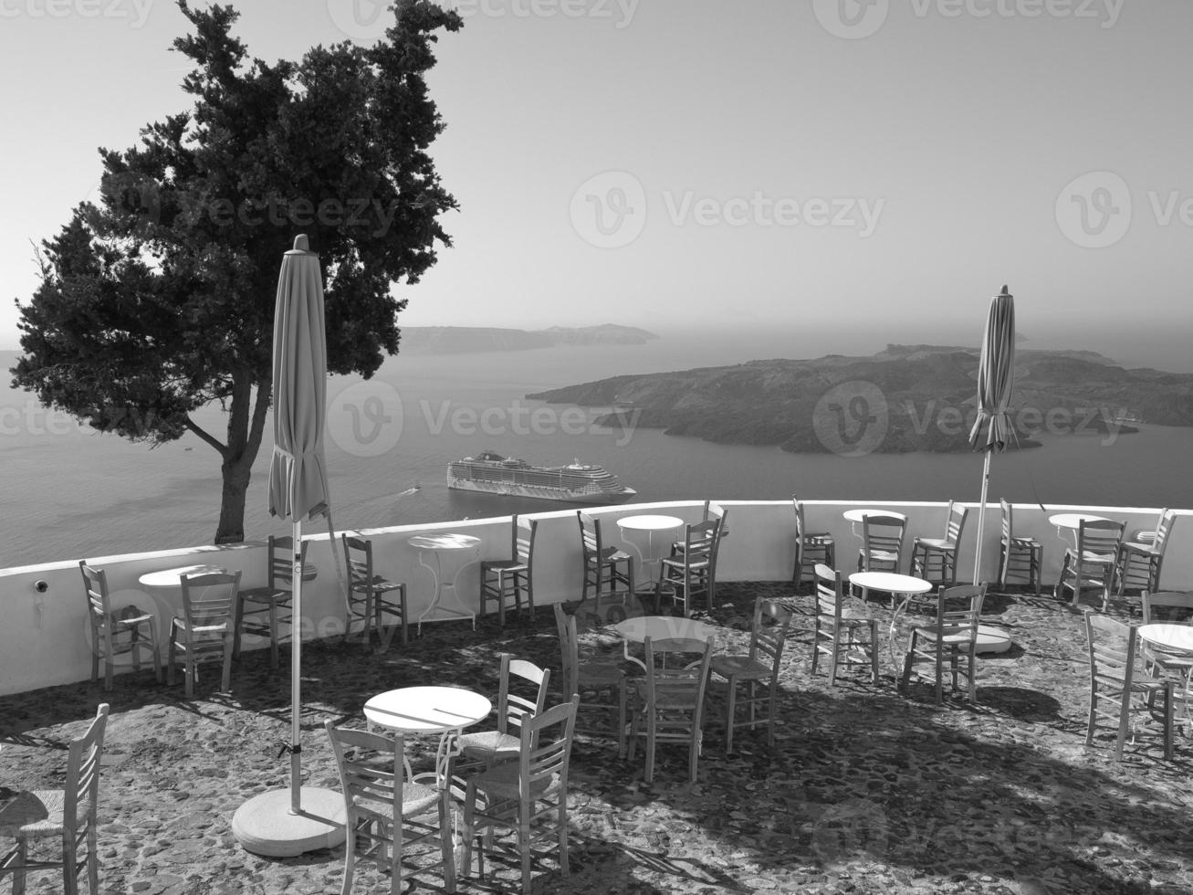 the island of Santorin photo