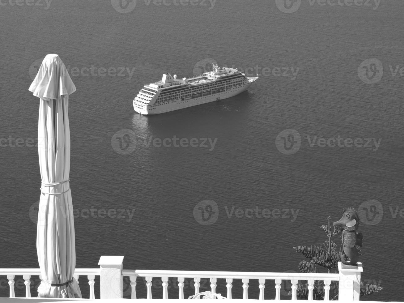 la isla de santorín foto