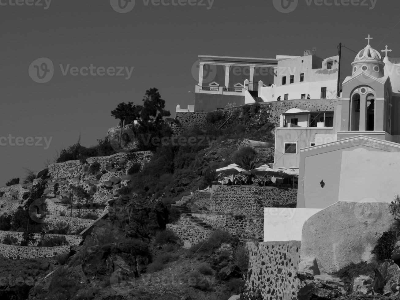 the island of Santorini photo