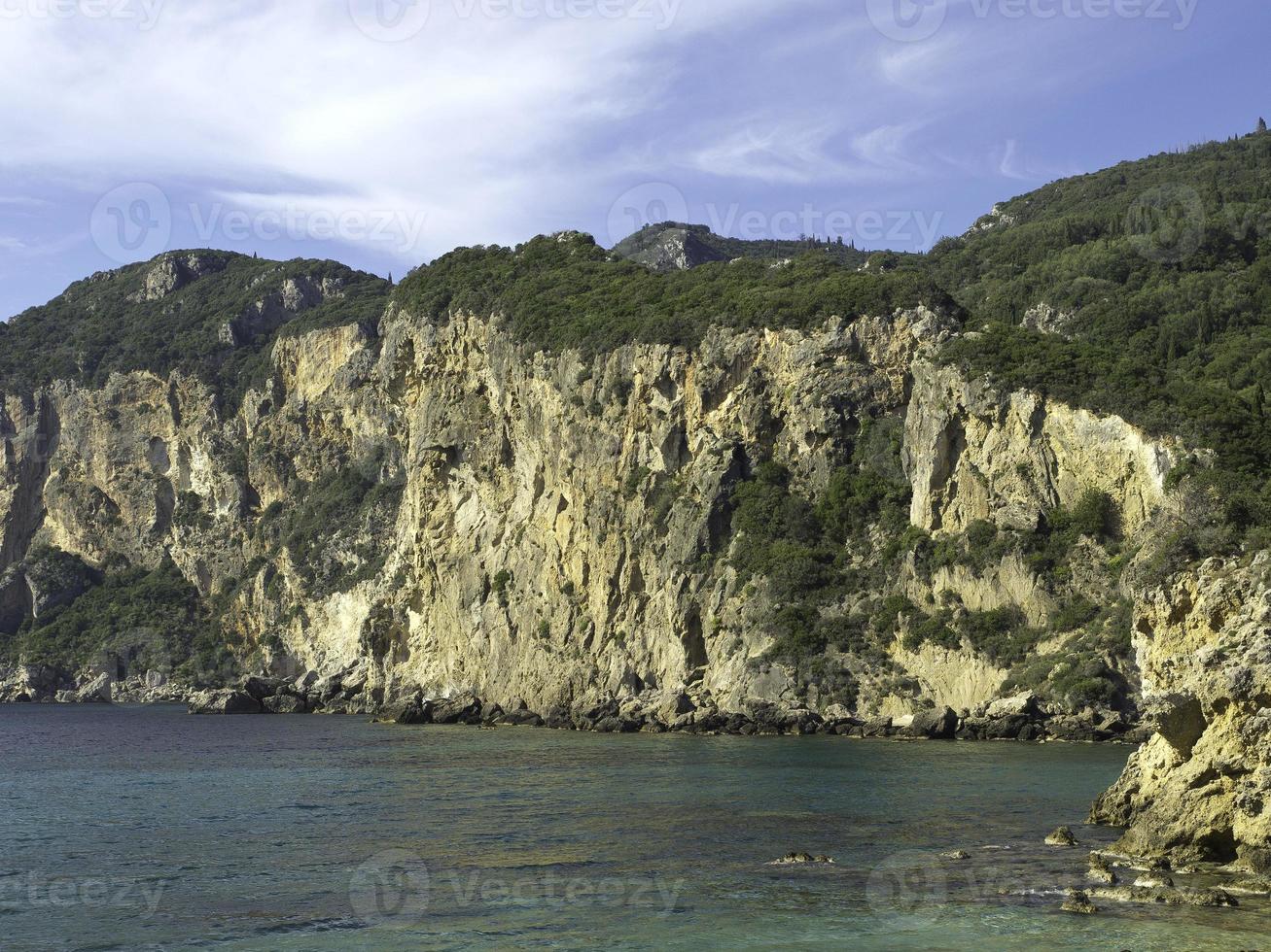 la isla griega de corfú foto