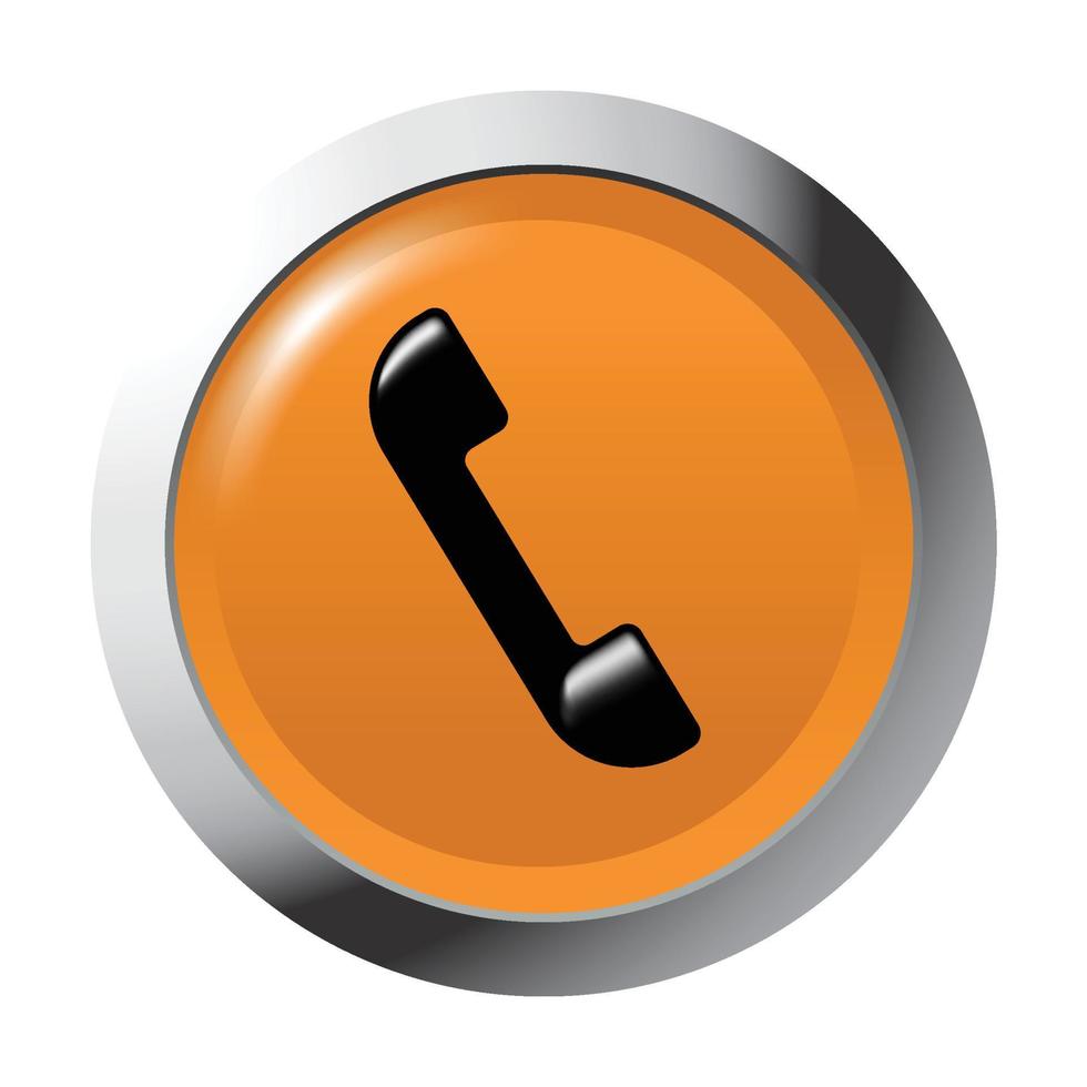 3D phone button, illustration of phone menu, application and office equipment, suitable used for application, office, and etc, once click or double click to use them. vector