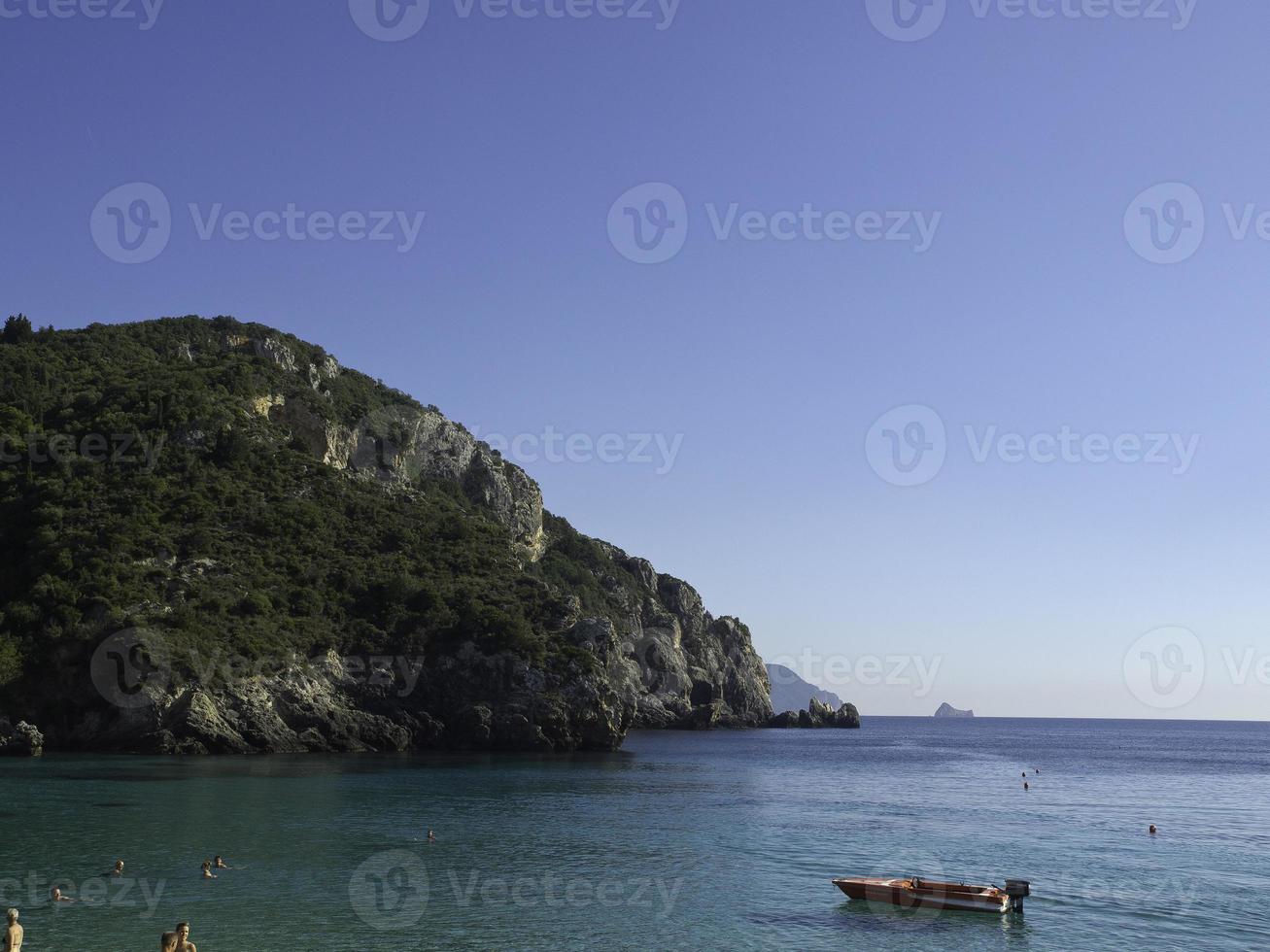la isla griega de corfú foto