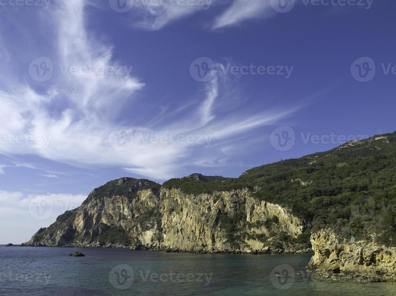 la isla griega de corfú foto